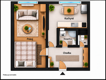 Prodej bytu 1+1 v osobním vlastnictví 31 m², Brno