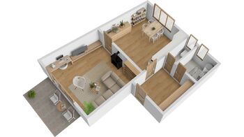 Prodej bytu 1+1 v osobním vlastnictví 50 m², Hronov