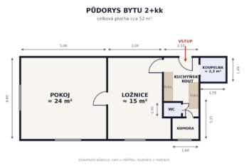 Prodej bytu 2+kk v osobním vlastnictví 52 m², Mladá Boleslav