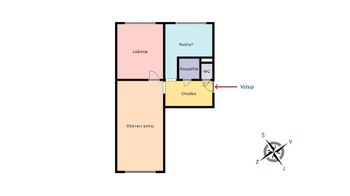 Pronájem bytu 2+1 v osobním vlastnictví 54 m², Praha 3 - Žižkov