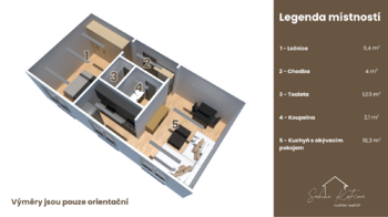 Prodej bytu 2+kk v osobním vlastnictví 39 m², Pardubice