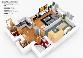 Pronájem bytu 2+1 v osobním vlastnictví 52 m², Praha 3 - Vinohrady