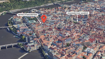 Pronájem bytu 2+kk v družstevním vlastnictví 58 m², Praha 1 - Staré Město