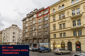 Pronájem bytu 2+kk v družstevním vlastnictví 58 m², Praha 1 - Staré Město