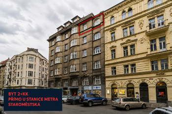 Pronájem bytu 2+kk v družstevním vlastnictví 58 m², Praha 1 - Staré Město