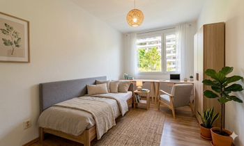 Vizualizace pokoje - Pronájem bytu 3+kk v osobním vlastnictví 61 m², Praha 4 - Nusle