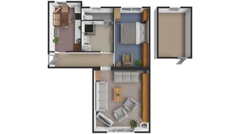 Prodej bytu 2+1 v osobním vlastnictví 59 m², Dubá