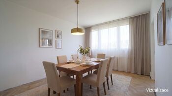 Jídlena 18 m2 - vizualizace - Prodej bytu 4+1 v osobním vlastnictví 88 m², Brno