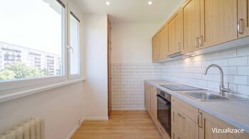 Kuchyně - vizualizace - Prodej bytu 4+1 v osobním vlastnictví 88 m², Brno