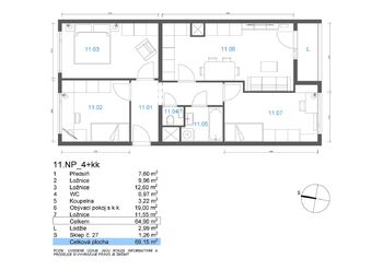 Prodej bytu 4+kk v osobním vlastnictví 65 m², Praha 4 - Chodov