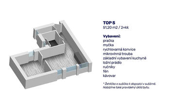 Pronájem bytu 2+kk v osobním vlastnictví 55 m², Ostrava
