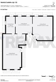 půdorys - Pronájem kancelářských prostor 115 m², Turnov