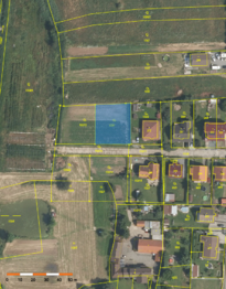 snímek katastrální mapy - Prodej pozemku 800 m², Vitice