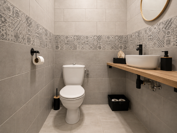 Toaleta - Pronájem kancelářských prostor 15 m², Praha 8 - Karlín