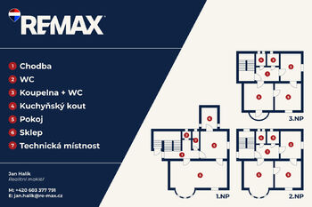 Plánek domu - Prodej domu 314 m², Praha 4 - Braník