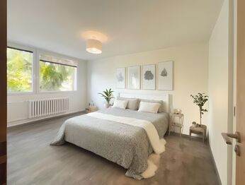 Vizualizace možného budoucího stavu ložnice - Pronájem bytu 3+kk v družstevním vlastnictví 80 m², Praha 5 - Motol