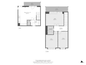 půdorys - Prodej bytu 4+kk v osobním vlastnictví 116 m², Praha 9 - Libeň