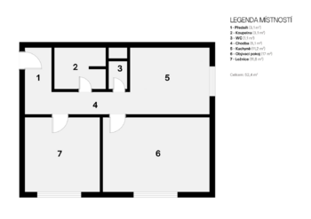 Prodej bytu 2+1 v osobním vlastnictví 54 m², Praha 10 - Strašnice
