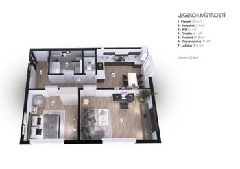 Prodej bytu 2+1 v osobním vlastnictví 54 m², Praha 10 - Strašnice