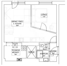 Pronájem bytu 2+kk v osobním vlastnictví 44 m², Praha 6 - Veleslavín