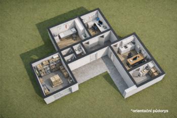 Pronájem kancelářských prostor 75 m², Velká Bystřice