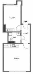 Prodej bytu 2+kk v družstevním vlastnictví 35 m², Praha 8 - Kobylisy
