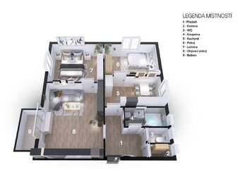 Pronájem bytu 3+1 v osobním vlastnictví 71 m², Heřmanův Městec