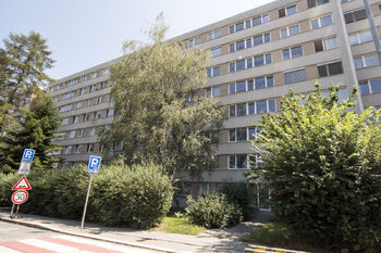 pohled na dům - Pronájem bytu 2+kk v osobním vlastnictví 40 m², Praha 4 - Nusle