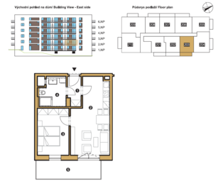 Pronájem bytu 2+kk v osobním vlastnictví 47 m², Teplice