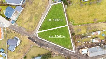 Plánované rozdělení pozemků - Prodej pozemku 1062 m², Chrustenice