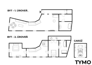 Pronájem bytu 4+kk v osobním vlastnictví 149 m², Praha 5 - Smíchov