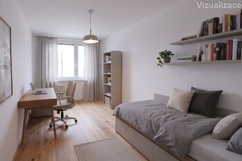 Pokoj 2 - vizualizace - Prodej bytu 3+1 v osobním vlastnictví 76 m², Praha 9 - Letňany