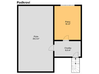 Podkroví - Prodej domu 130 m², Čachovice