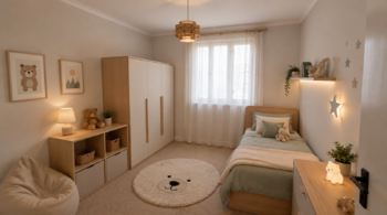 Vizualizace dětský pokoj - Prodej domu 130 m², Čachovice