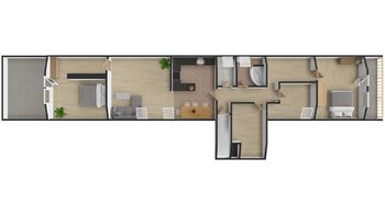 Pronájem bytu 4+kk v osobním vlastnictví 110 m², Ovčáry