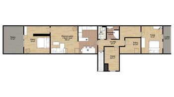 Pronájem bytu 4+kk v osobním vlastnictví 110 m², Ovčáry