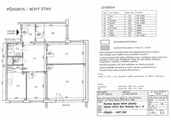 Byt 4+1, 76 m2 + lodžie, Valtická, Vinohrady, Brno - Prodej bytu 4+1 v osobním vlastnictví 76 m², Brno