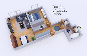 Prodej bytu 2+kk v osobním vlastnictví 44 m², Příbram