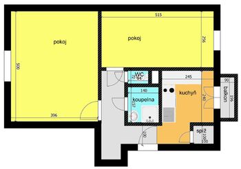 Pronájem bytu 2+1 v osobním vlastnictví 63 m², Poděbrady