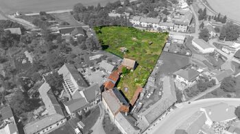 Pohled na celý kompex - Prodej zemědělského objektu 931 m², Hruška 