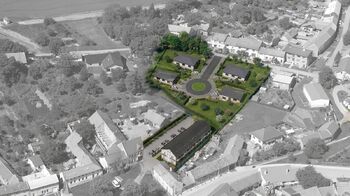 Vizualizace možného záměru - Prodej zemědělského objektu 931 m², Hruška