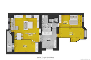Pronájem bytu 4+kk v osobním vlastnictví 103 m², Praha 6 - Dejvice