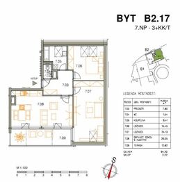 Prodej bytu 3+kk v osobním vlastnictví 84 m², Praha 10 - Vršovice