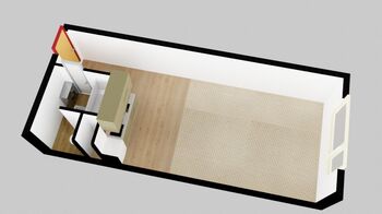 Pronájem bytu 1+kk v osobním vlastnictví 30 m², Hradec Králové