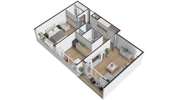 Půdorys - Prodej bytu 2+1 v osobním vlastnictví 67 m², Mladá Boleslav