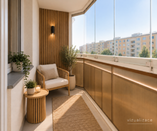 vizualizace - Prodej bytu 2+1 v osobním vlastnictví 49 m², Prostějov