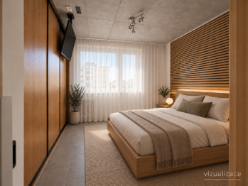 vizualizace - Prodej bytu 2+1 v osobním vlastnictví 49 m², Prostějov