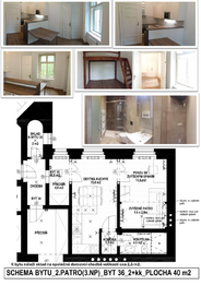 Pronájem bytu 2+kk v osobním vlastnictví 40 m², Praha 5 - Smíchov
