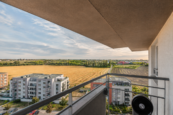 Výhled z balkonu č.1 - Prodej bytu 2+kk v osobním vlastnictví 70 m², Praha 9 - Letňany