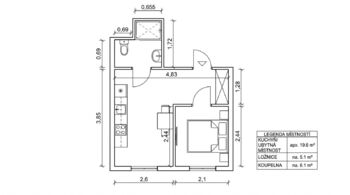 Prodej bytu 2+kk v osobním vlastnictví 22 m², Praha 6 - Břevnov